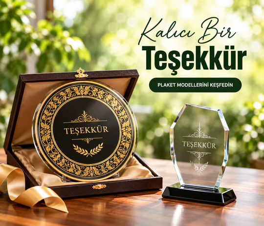 Kalıcı Bir Teşekkür - Kristal Plaketler