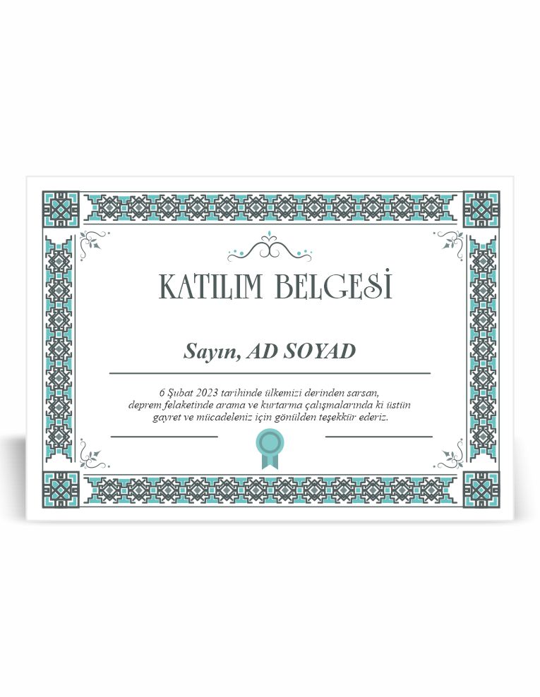 KATILIM BELGESİ